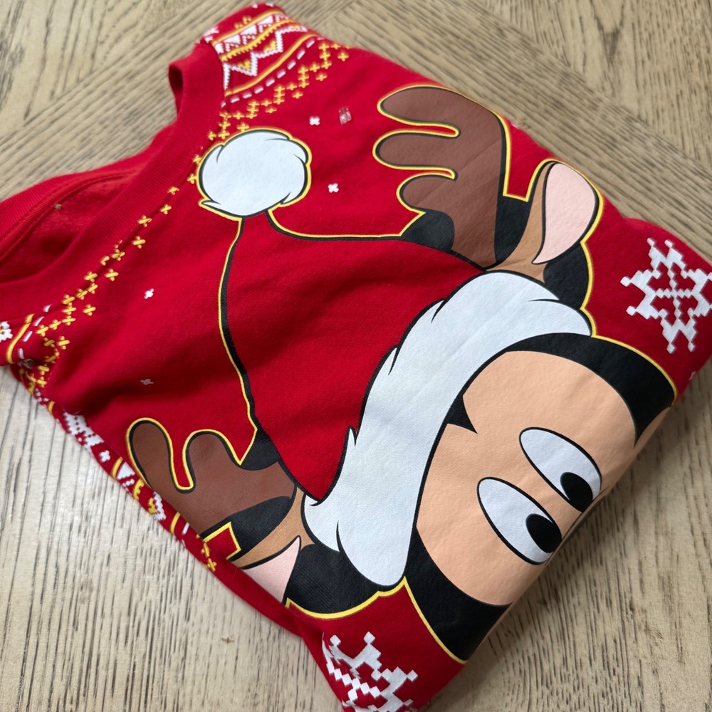 Disneyā Mickey Mouse Reindeer Christmas Light Up Ugly Sweater Womens XS